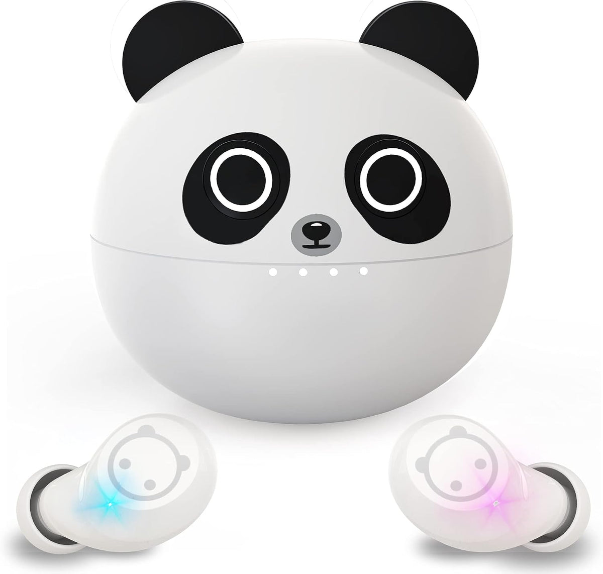 AMAFACE cute animal wireless earphones packaged with accessories