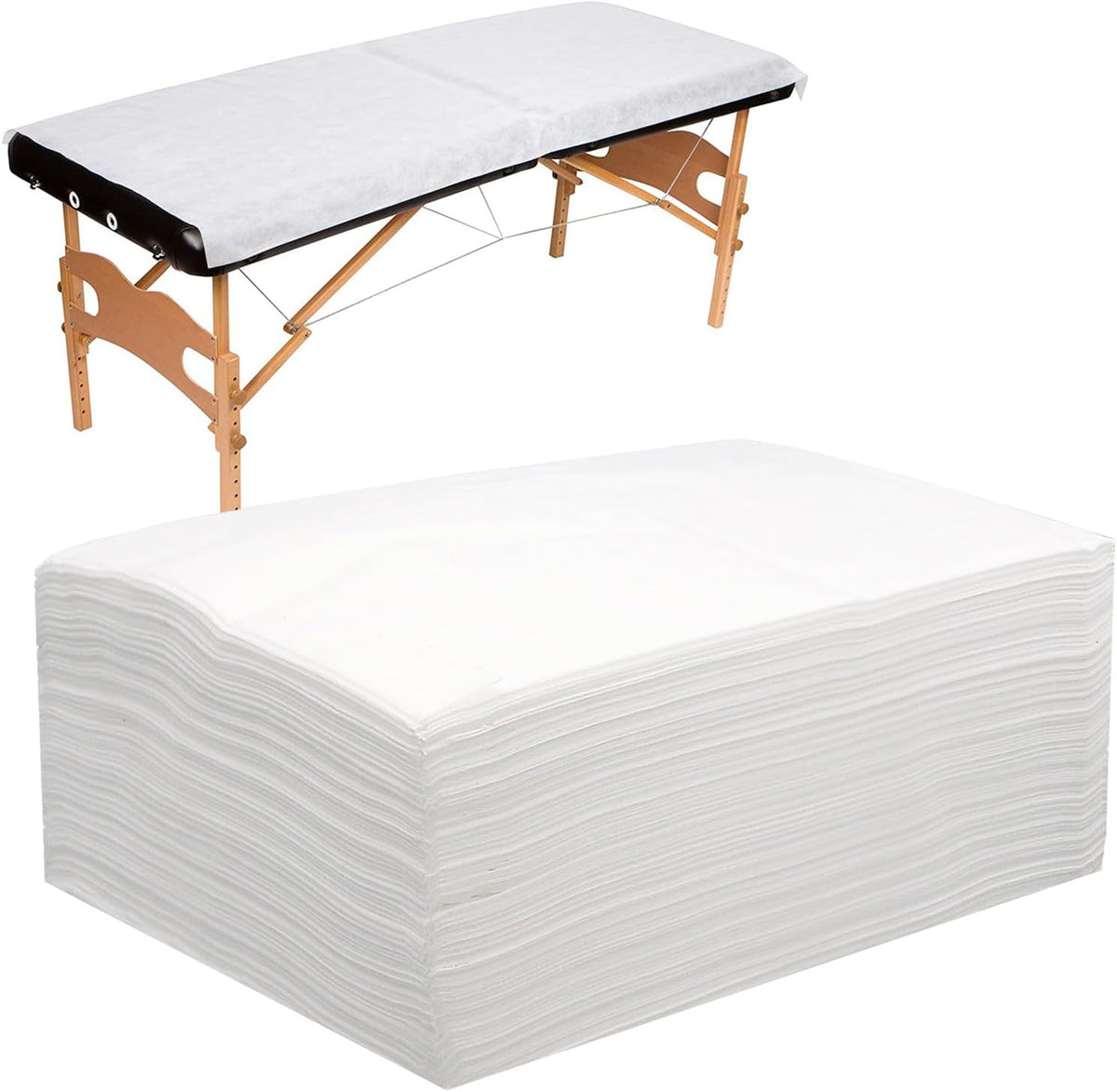 100pcs Massage Table Sheets, Disposable Bed Sheets Soft Non woven Fabric Spa Bed Sheets Breathable For Massage Beauty Salon Eyelash Wax Tattoo Bed Covers, 31" x 71" Pink - Image 11