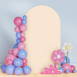 PATYDEST beige spandex arch cover front view event backdrop