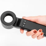 Complete Iboolo dermatoscope kit with accessories in packaging view