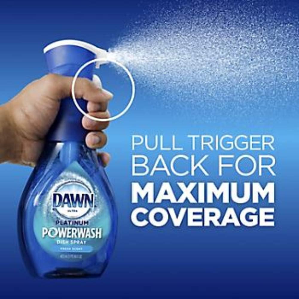 Dawn dish soap spray bottle showing spray nozzle mechanism