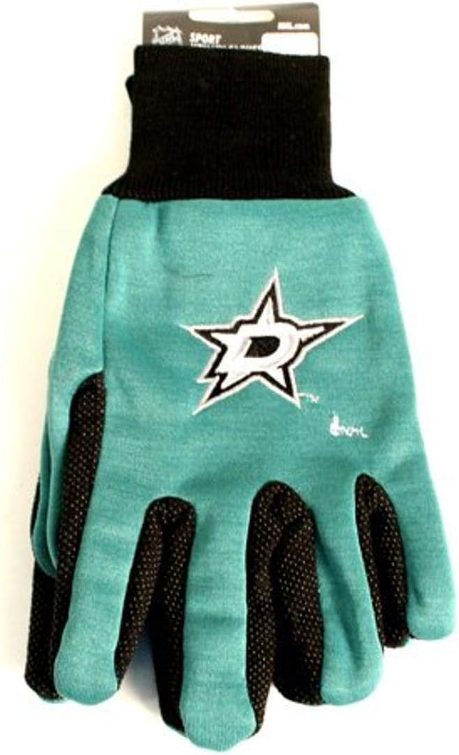 Wincraft NHL Two Tone Gloves palm side showing rubber grip dots