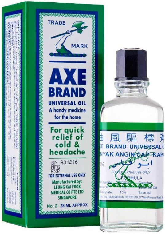 Axe Brand Universal Oil Pack of 2 (Original from Singapore) Quick Pain relief oil (28 ML) - Image 1