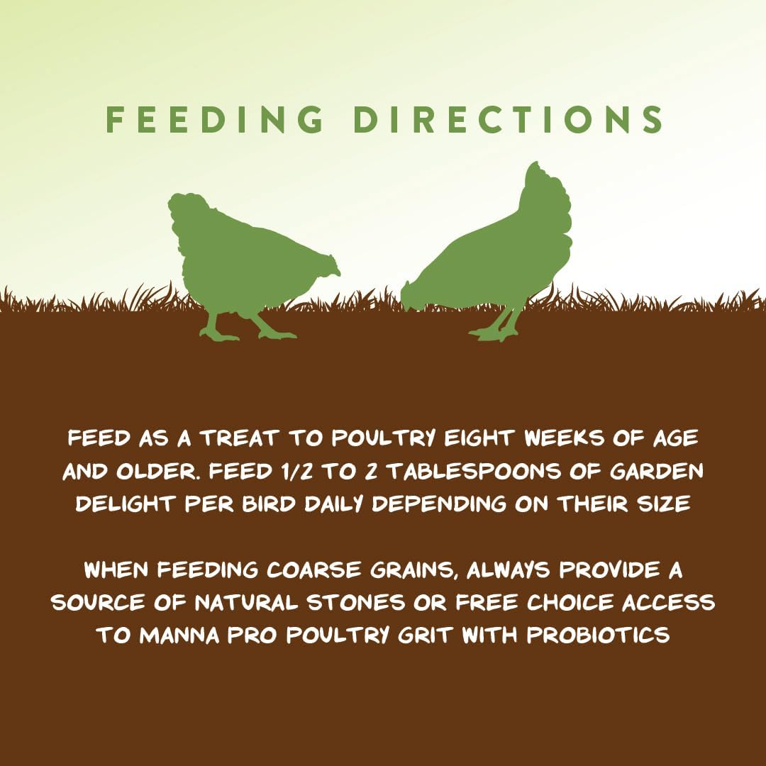 Manna Pro premium poultry food imported snack bag for backyard birds