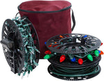 612 Vermont Christmas light storage reel holder front view bag and wheels