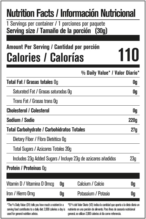 Thirty six count pack of Pelon Pelo Rico tamarind candy bottles