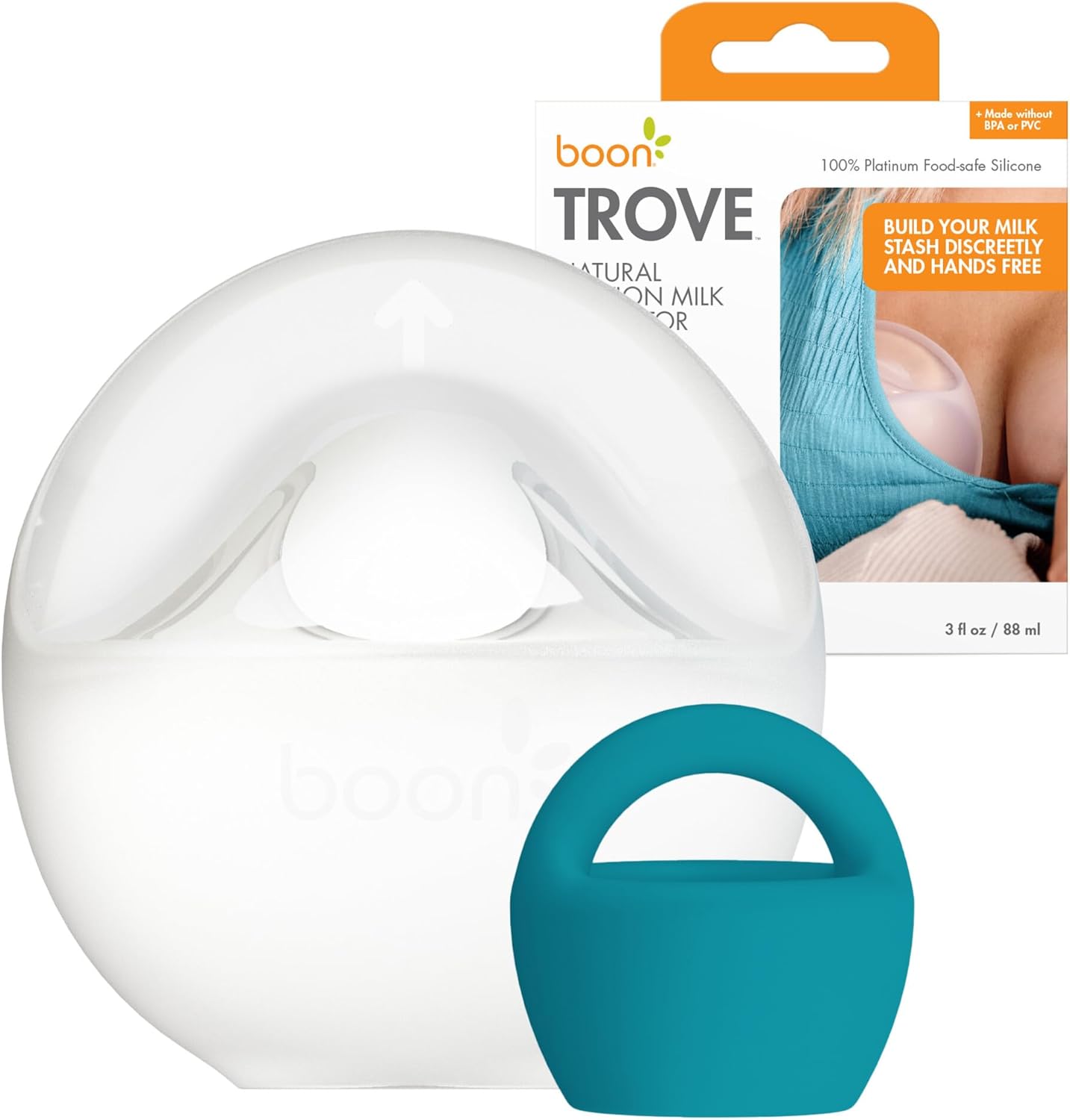 Boon Trove Silicone Manual Breast Pump front view