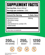 BulkSupplements Rhodiola Extract 250 Grams bag