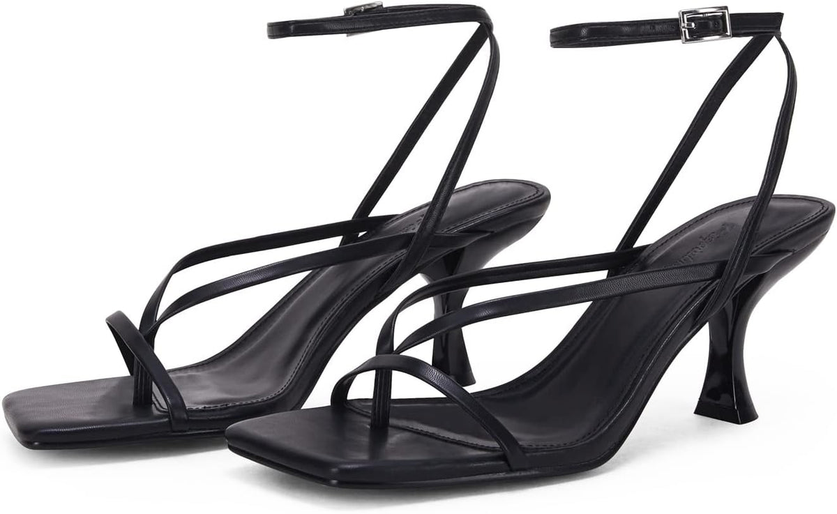 PiePieBuy women's dress sandals ankle buckle detail