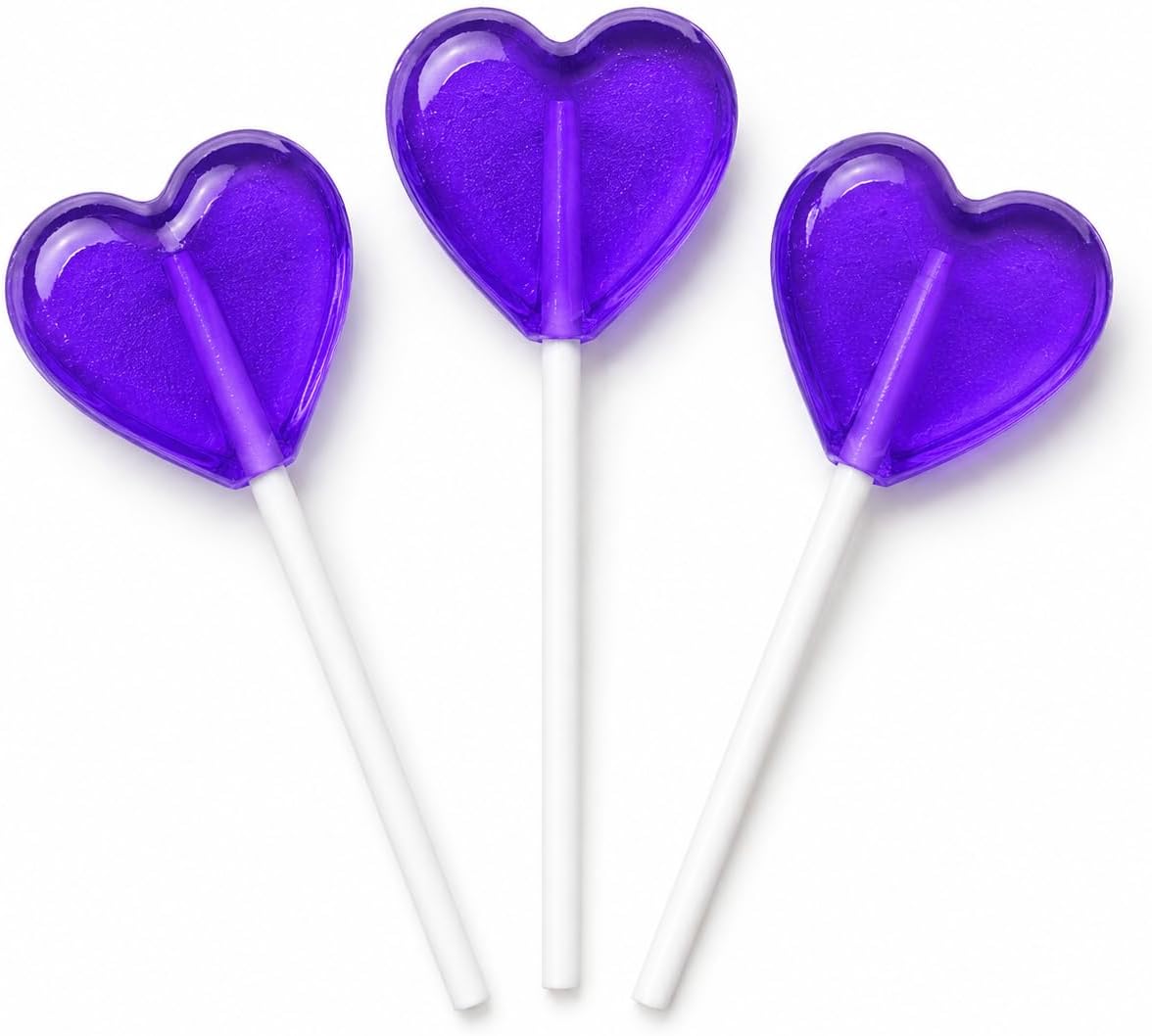 Fruidles mini heart shaped lollipops individually wrapped for premium party favors.