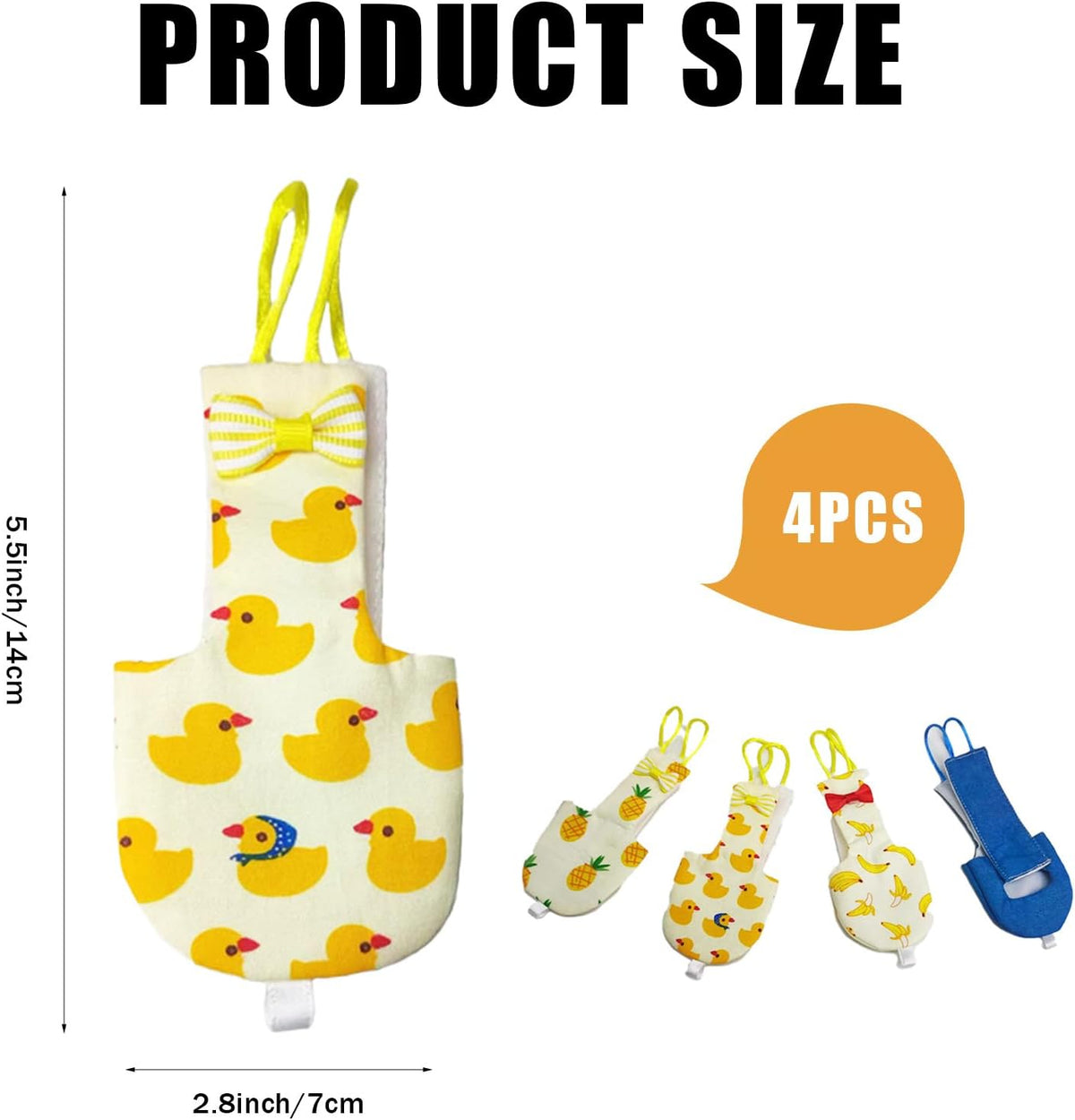 Adjustable parrot nappy flight suit showcasing the elastic shoulder straps