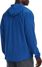 Under Armour Men's UA Stretch Woven Hooded Jacket side profile athletic wear