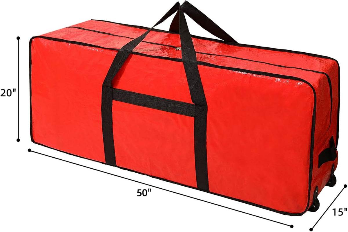 HOMEST heavy duty Christmas tree storage container side profile