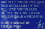 Chewy fat free sugar free black licorice twists details