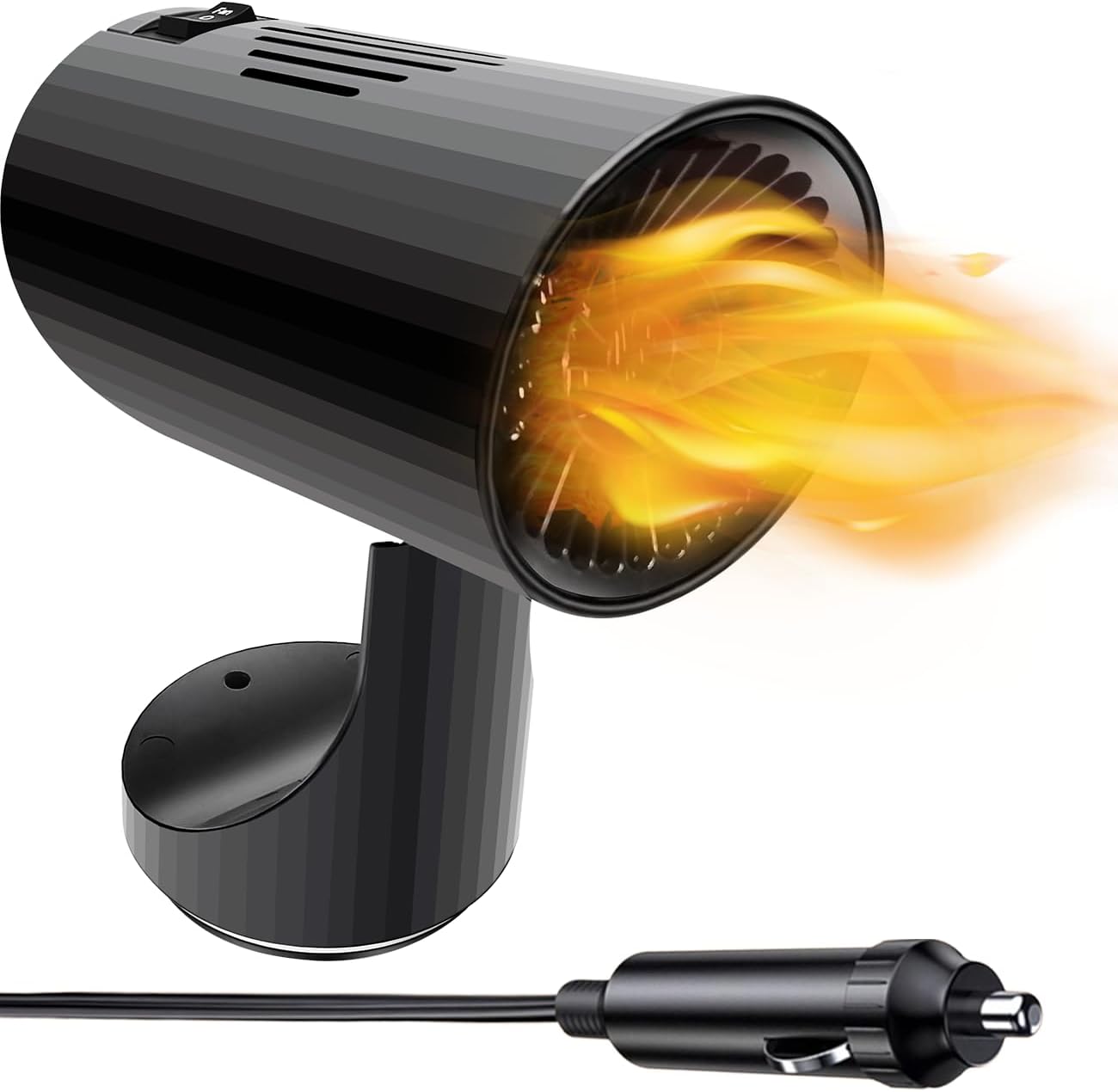 Fidensis 12 Volt Car Heater front view on vehicle dashboard