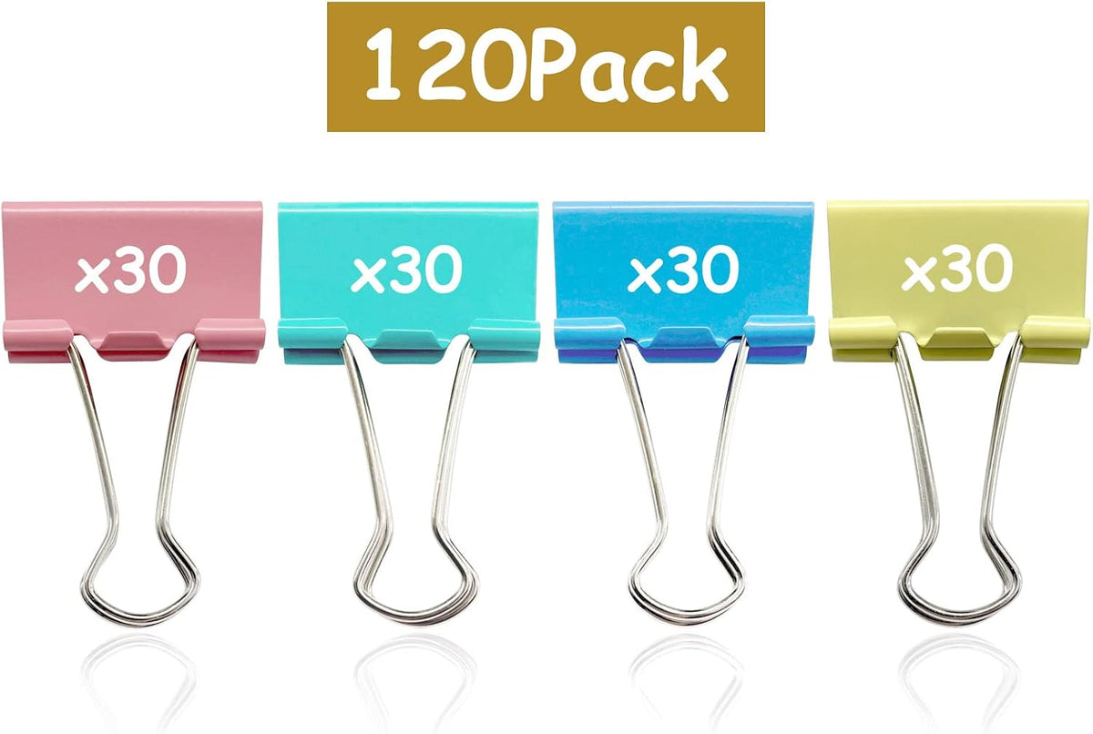 Ykimok colored binder clips packaging and contents layout for office supplies
