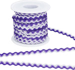 GORGECRAFT 17.5 Ydsx 8mm Wave Bending Fringe Trim Rick Rack Trim Red White RIC Rac Woven Braided Fabric Ribbon for DIY Sewing Crafts Wedding Dress Embellishment Lace Party Gift Wrapping - Image 11