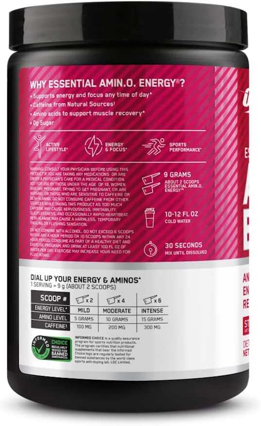 Optimum Nutrition imported fitness recovery powder close up details