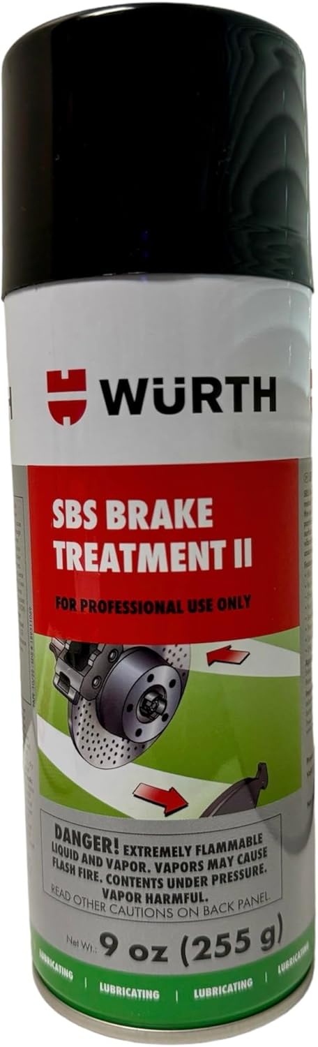 AquaNation Wurth SBS Brake Treatment Spray 9 Ounce front view showing professional formula detailing.