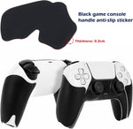 Black sweat-absorbent controller grips applied on gaming pad