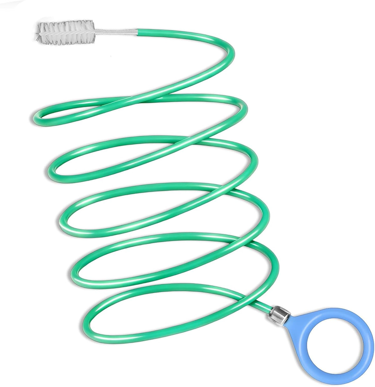 Alkrsxi car auto sunroof drain cleaning tool showcasing front view of the 120 inch long flexible tube brush