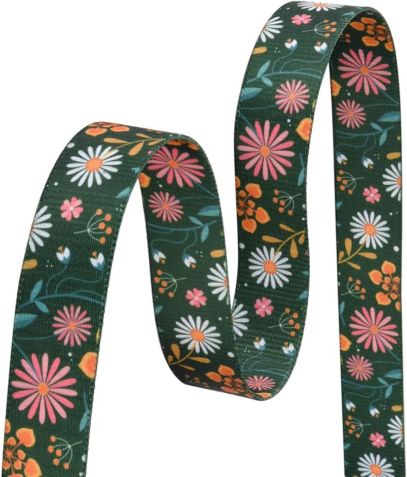 Mihqy small dog collar closeup of floral design