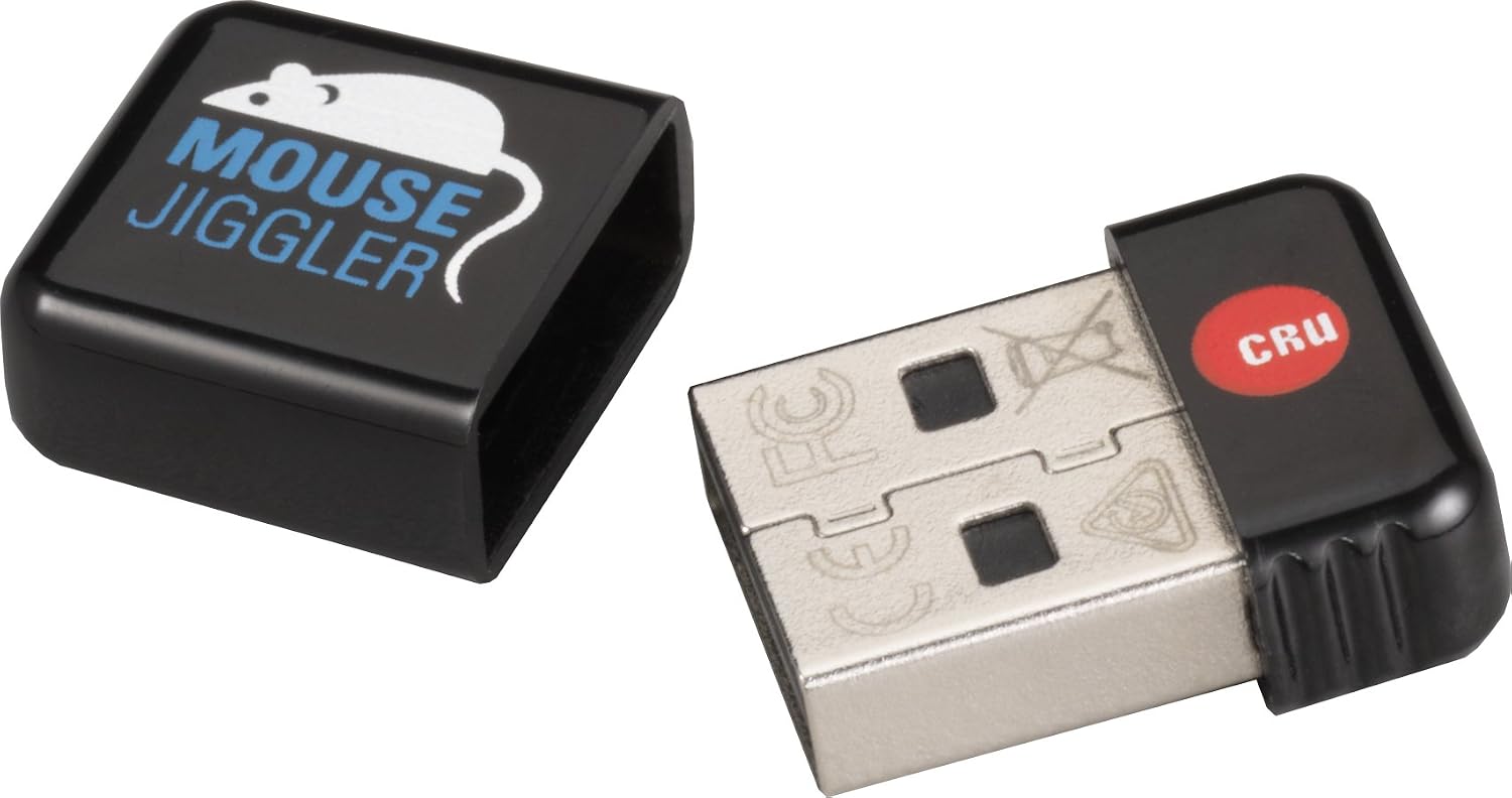CRU WiebeTech Programmable Mouse Jiggler MJ-3 front view USB hardware dongle