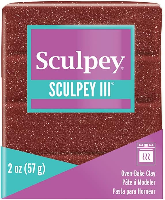 Sculpey III 2 ounce polymer clay scale reference