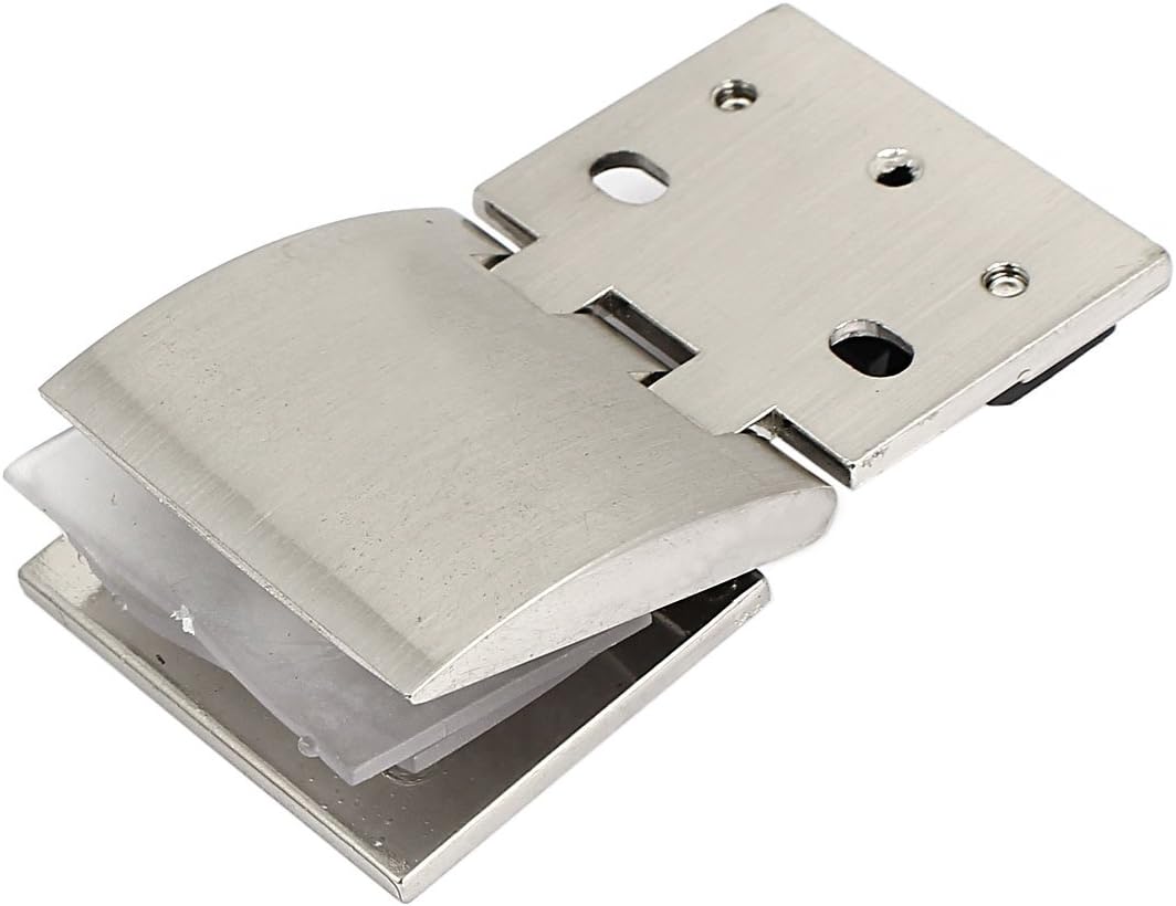 Aexit adjustable zinc alloy glass hinge clip clamp front view hardware
