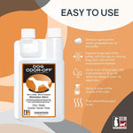 Thornell Dog Odor-Off Carpet Concentrate bottle angled shot showing veterinary strength details.