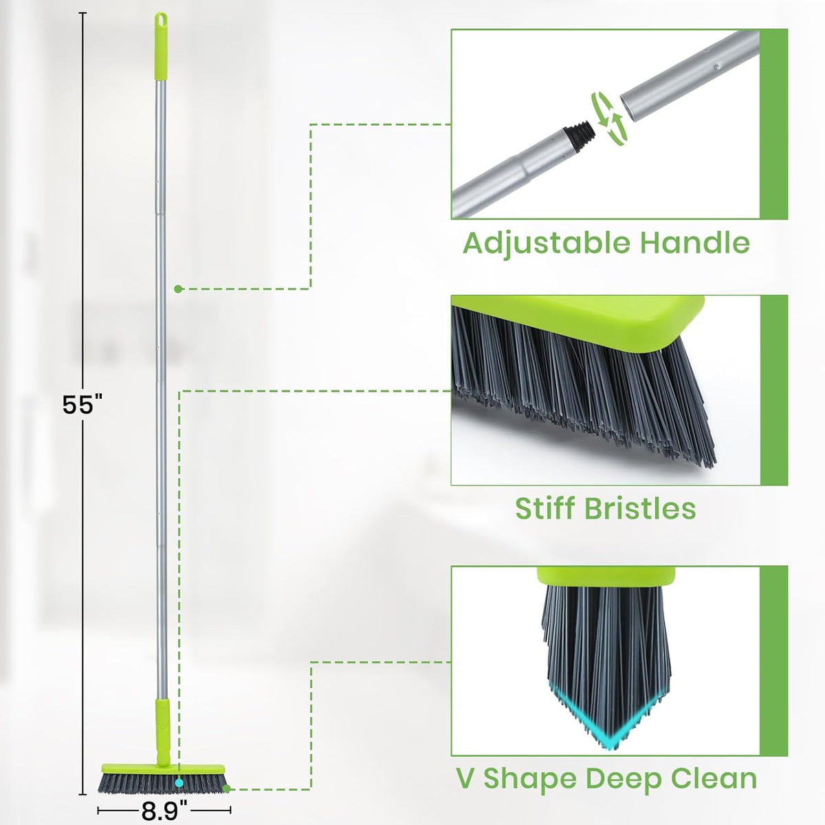 KalTell grout cleaning tool in use on shower floor tiles