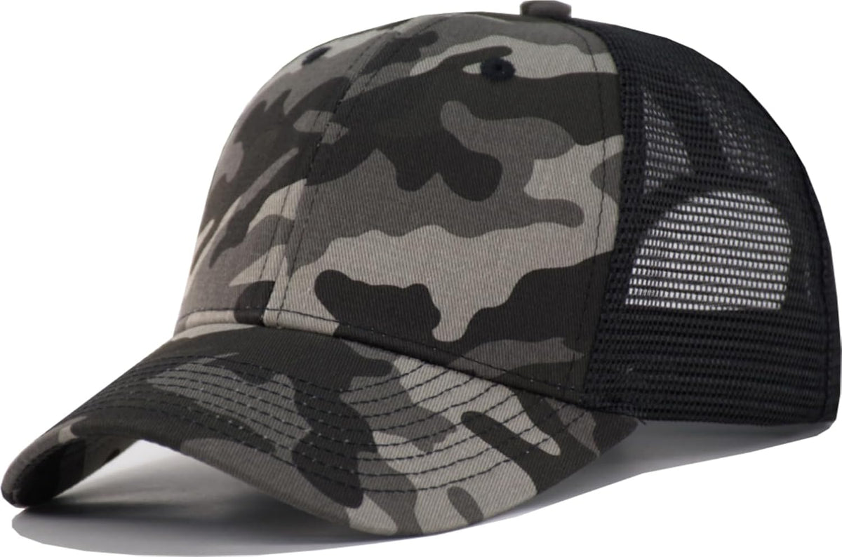 XXL Plus Size Trucker Hat Snapback Baseball Cap- Big Head Fit Up to Size 8 Men's Mesh-Back Ball Cap - Image 12