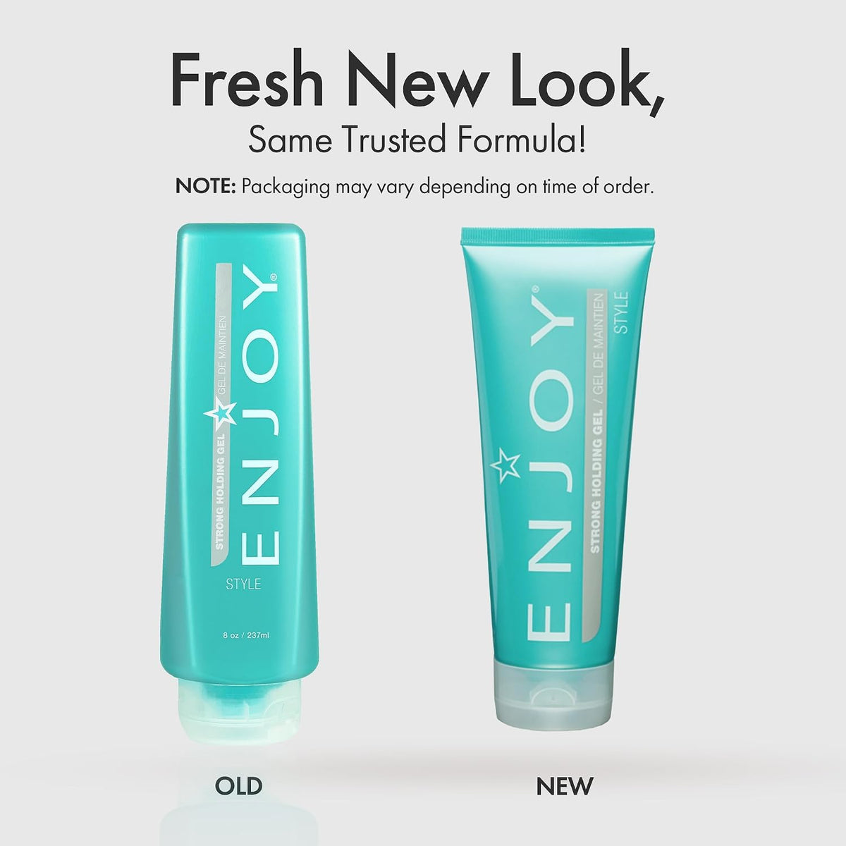 Enjoy alcohol free hair styling gel side profile