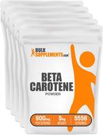 BulkSupplements 500 gram Beta Carotene powder pouch for daily use