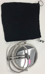 Jerdon 5.5 inch mirror lifestyle setting on a bathroom vanity