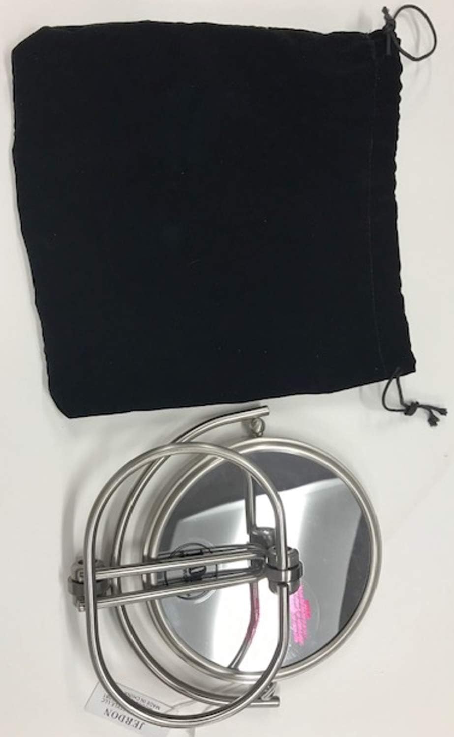 Jerdon 5.5 inch mirror lifestyle setting on a bathroom vanity