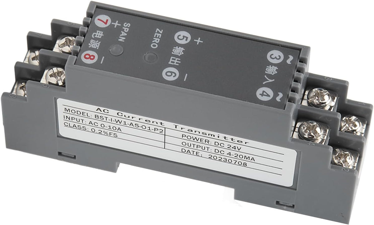 DC24V current transmitter housing material close up