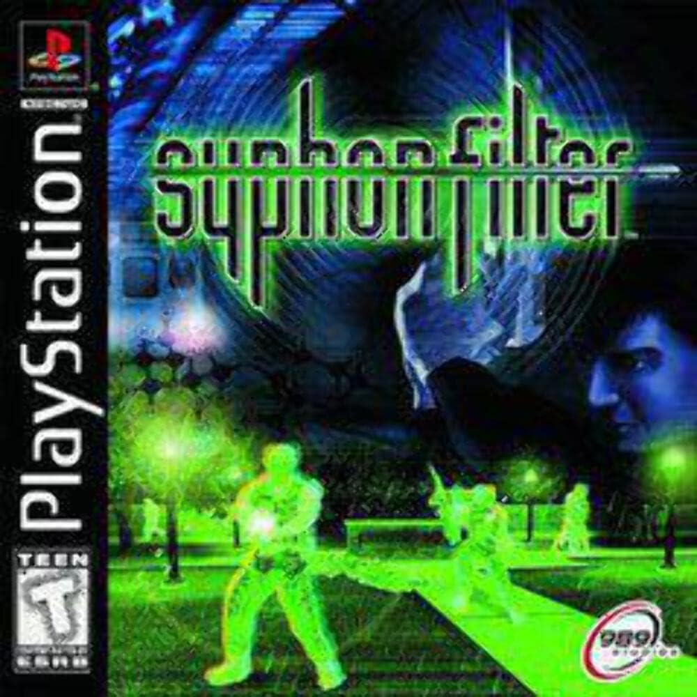 PlayStation Syphon Filter PS1 game disc front view