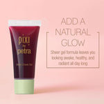 Pixi Sheer Cheek Gel Flushed liquid blush texture swatch