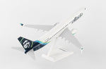 Sky Marks Alaska 737 900 model on display stand