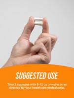 Imported USA chitosan 1000 milligram capsules container on white background