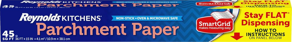 Reynolds parchment paper roll ready for tearing