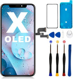 for iPhone 12/12 Pro OLED Screen Replacement Kit [ NOT LCD ] 6.1 inch Full HD Display 3D Touch Screen Digitizer Full Assembly + Repair Tools + Screen Protector | 6.1"3D Touch Full HD,TrueTone Programmable,Face ID Remains,Tools,DIY Install - Image 11