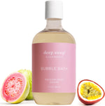 Deep Steep Passionfruit Guava Bubble Bath front view bottle