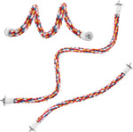 Jusney bird rope perch twisted into a spiral shape