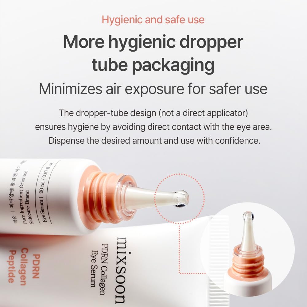 Applying Mixsoon PDRN Collagen Eye Serum under eyes