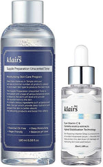 Dear Klairs Best and Basic Set front view showing toner and serum