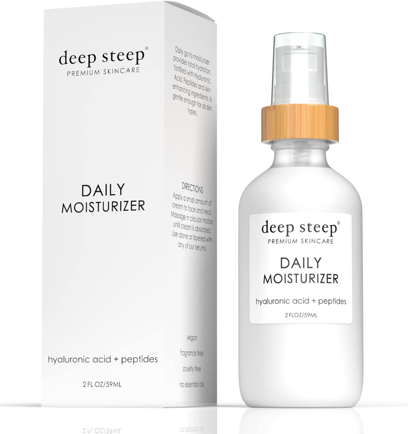 Deep Steep Daily Face Moisturizer front view bottle