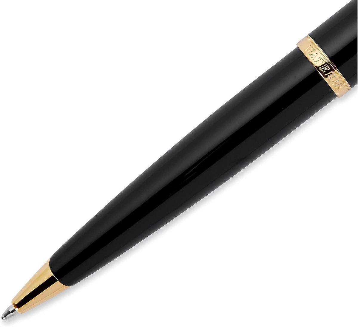 Waterman Carène luxury pen close up of the 23-karat gold plated clip