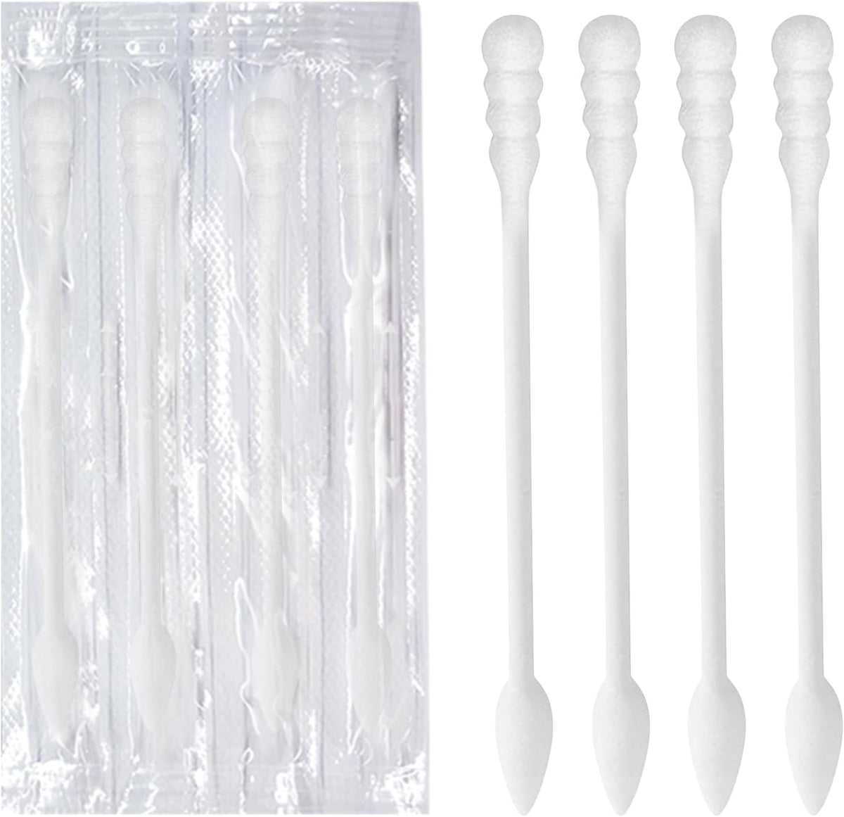 Individually Wrapped Double Tipped Cotton Swabs, Travel Size - Pointed & Round Tip, For Ear, Makeup & Cleaning (200 Count) - Image 10